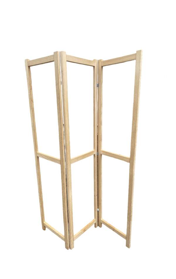 Ossature paravent en pin « fixez votre tissu »