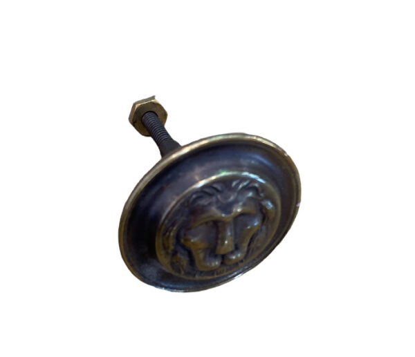 Grand bouton pour meuble style renaissance en laiton estampé creux