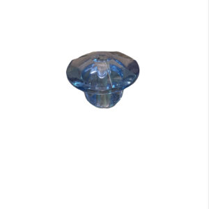 Bouton de meuble en verre de couleur bleu