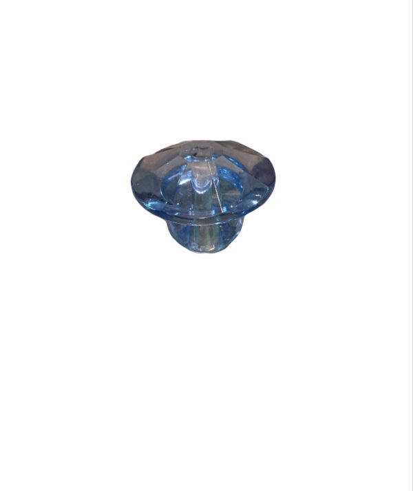 Bouton de meuble en verre de couleur bleu