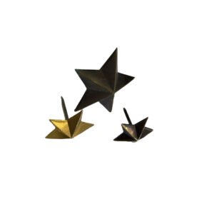 Clous dorés étoiles (grands patinés)