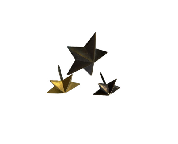 Clous dorés étoiles (grands patinés)