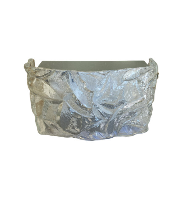 Applique vintage en verre neuve d'un ancien stock / Vintage glass wall lamp new from an old stock / Vintage glazen wandlamp nieuw uit een oude voorraad