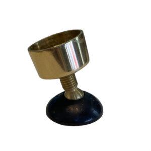 Embouts pivotants vintage en laiton poli et PVC noir