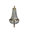 Applique à breloques en verre / Glazen charme schans / Glass charm sconce